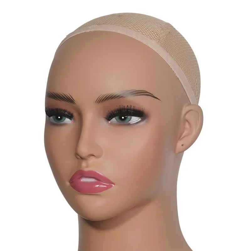 Realistic European and American Female Wig Manikin Head Model Half Body Mannequin Head with Shoulder for Wig Display