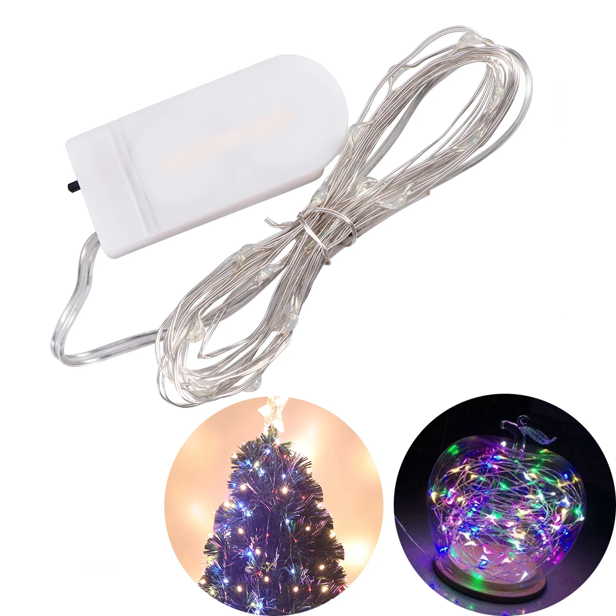 

2M Heart Shaped LED String Lights Copper Wire Waterproof Fairy Patio Party Decorative Bedroom Outdoor Christmas Wedding DIY