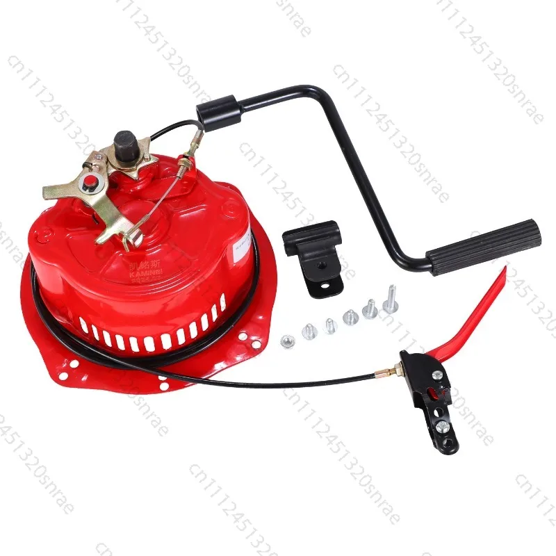 Hand-Crank Effortless Starter for Air-Cooled Diesel Tiller - Fits 173F/178F/186F/188/192F Engines