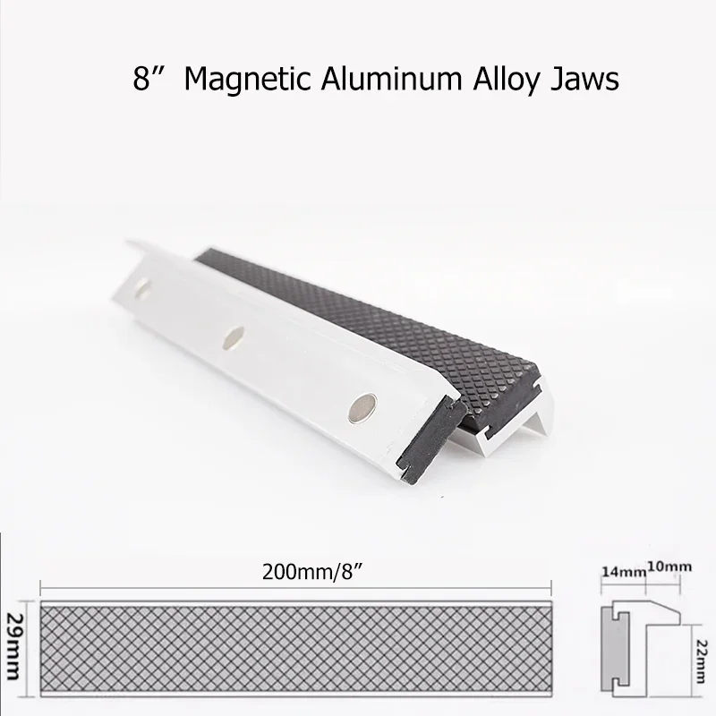 Bankschroef Magnetische Beschermhoes 2.5-8 ''Kaken Beschermen Cover Aluminium Rubber Handgereedschap Bank Bankschroef Beschermer Accessoires