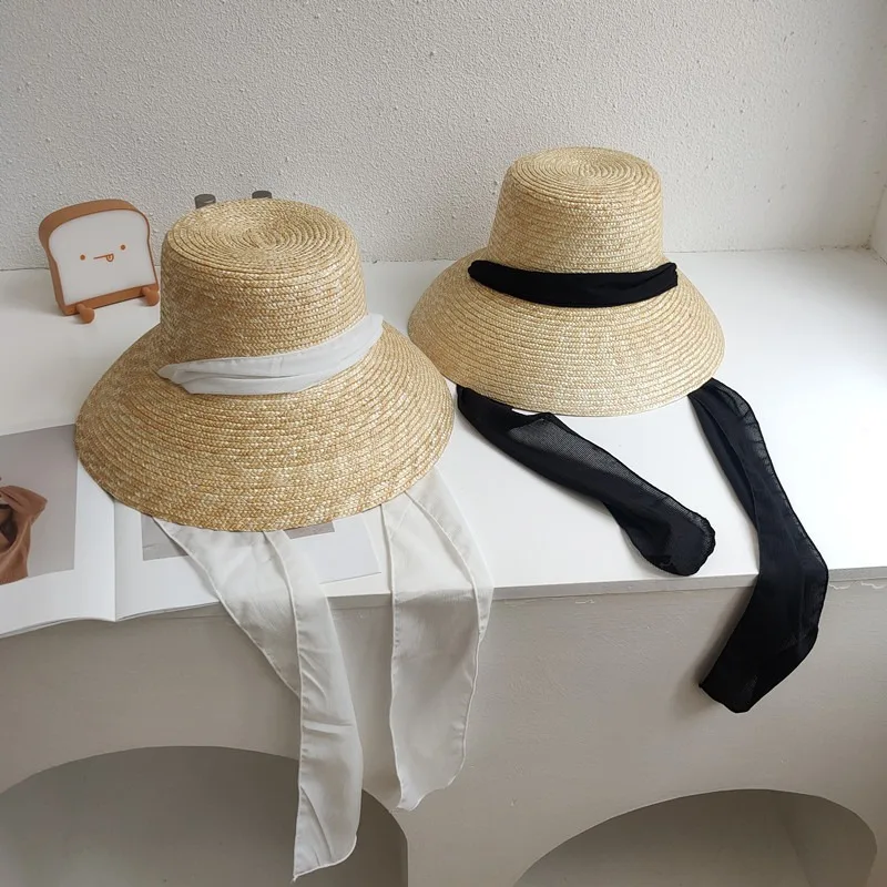 2025New Style Popular Lamp-shaped High Top Sun Hat Women's Large Wide-brimmed Summer Beach Women's UV Protection Travel Straw Ha