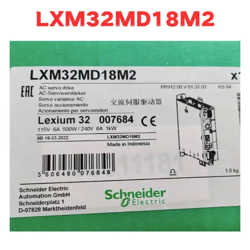 

Brand New LXM32MD18M2 Servo Drive