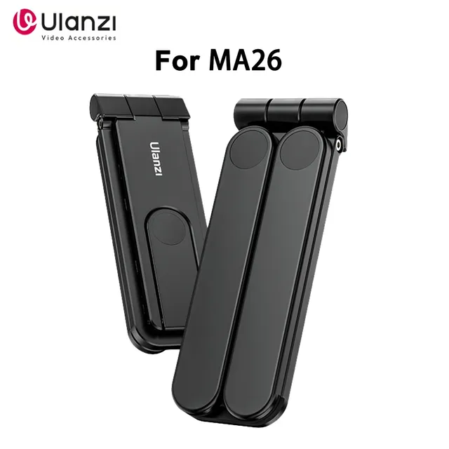 Original ulanzi ma26 domino bolso dobrável tripé mini portátil rotativo suporte do telefone vlog streaming ao vivo fotografia