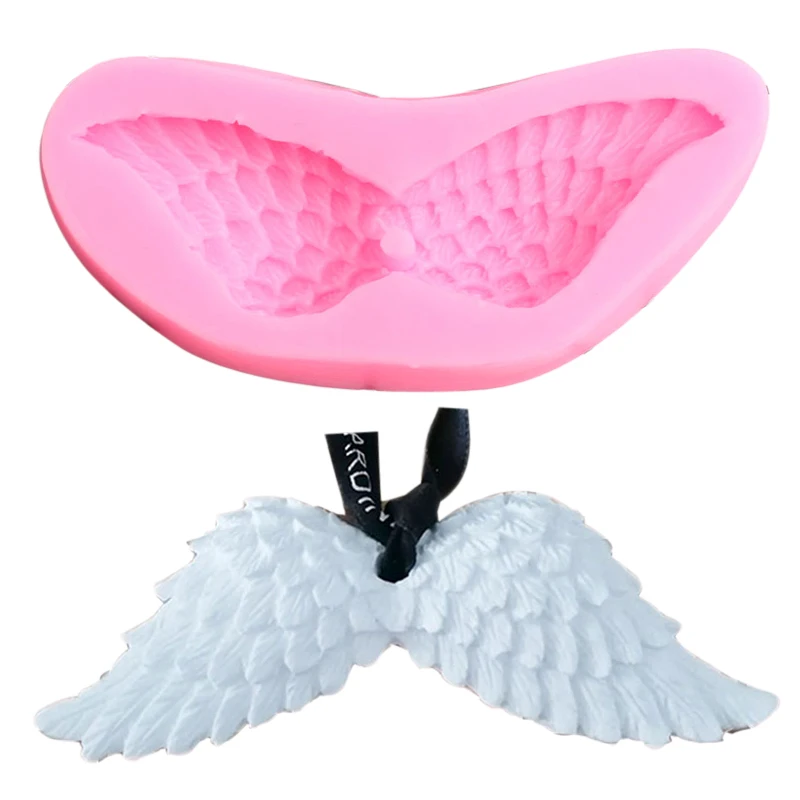 Kinds Angel Wings Silicone Mold Chocolate Baking Fondant форма Cupcake Cake Decorating Tools Aromatherapy Wax Clay Candle Moulds