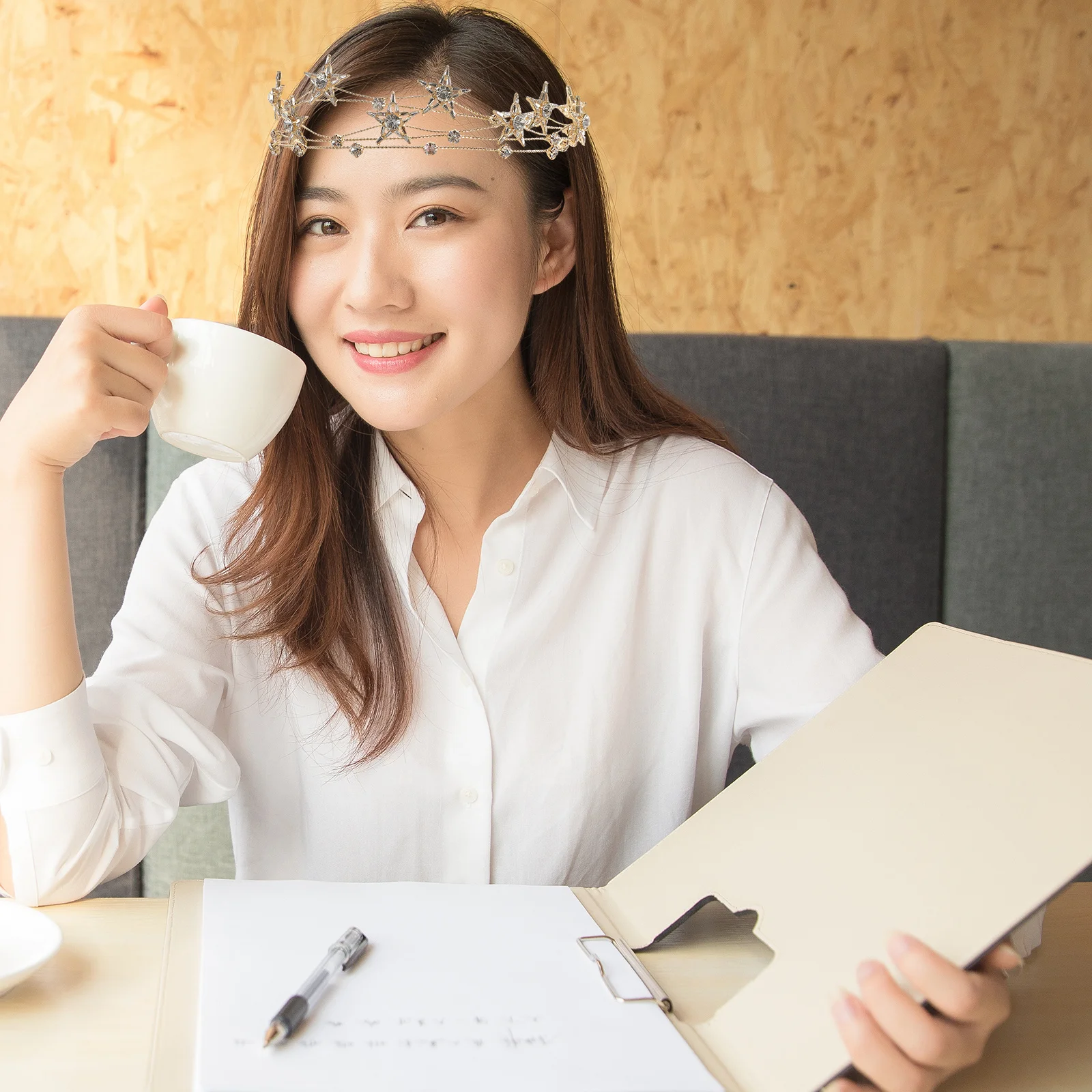 

Crystal Star Hair Hoop Elegant Alloy Hairband Bridal Headwear Wedding Prom Party Women Hair Jewelry Fashion Headband