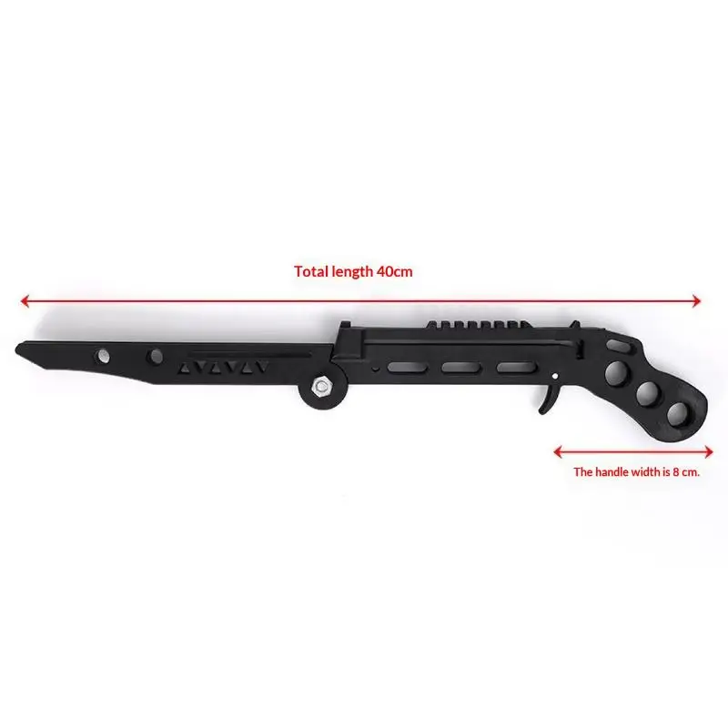 DIY Outdoor Plastic Boys Toy Slingshot And Knife 3D Printed Fibone Brie Slingshot Toy Traditional  Game view 4