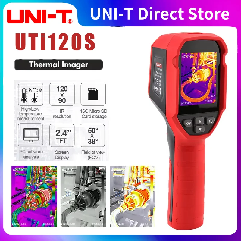 UNI-T Thermal Imager UTI160S UTI120S Thermal Imaging Camera Floor Heating Detector PCB Circuit Test IP54