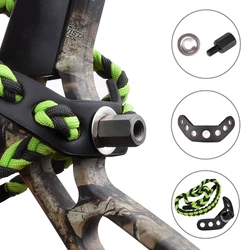 1Pc Bow Sling Archery Adjustable Compound Bow Wrist Rope Green Color Weave Braided Cord Rope Compound Hunting