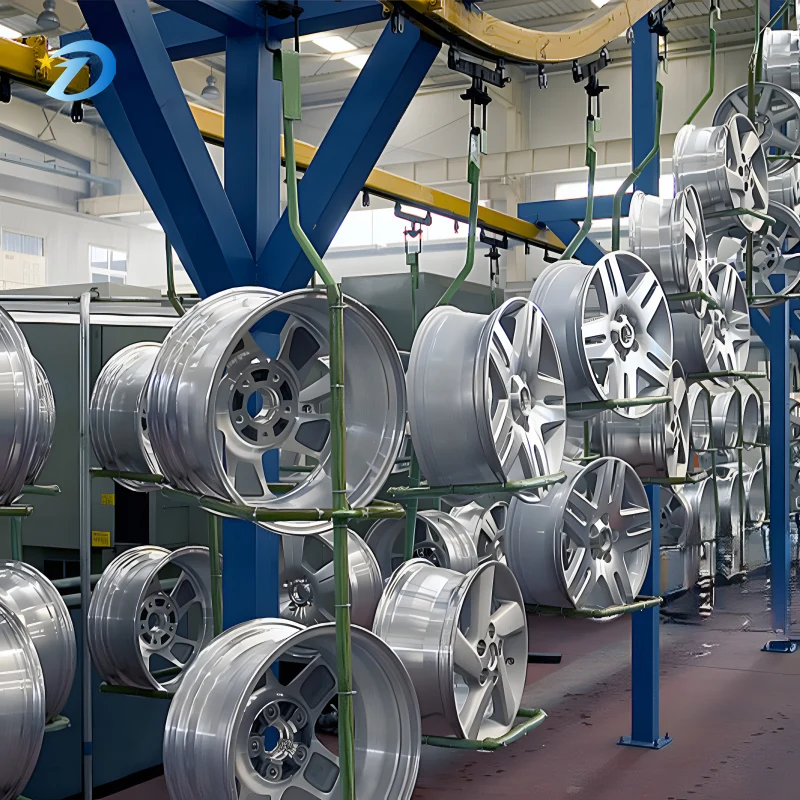 Factory Direct Sales Car Hub Surface Treatment Spraying Production Line Automatic Powder Painting