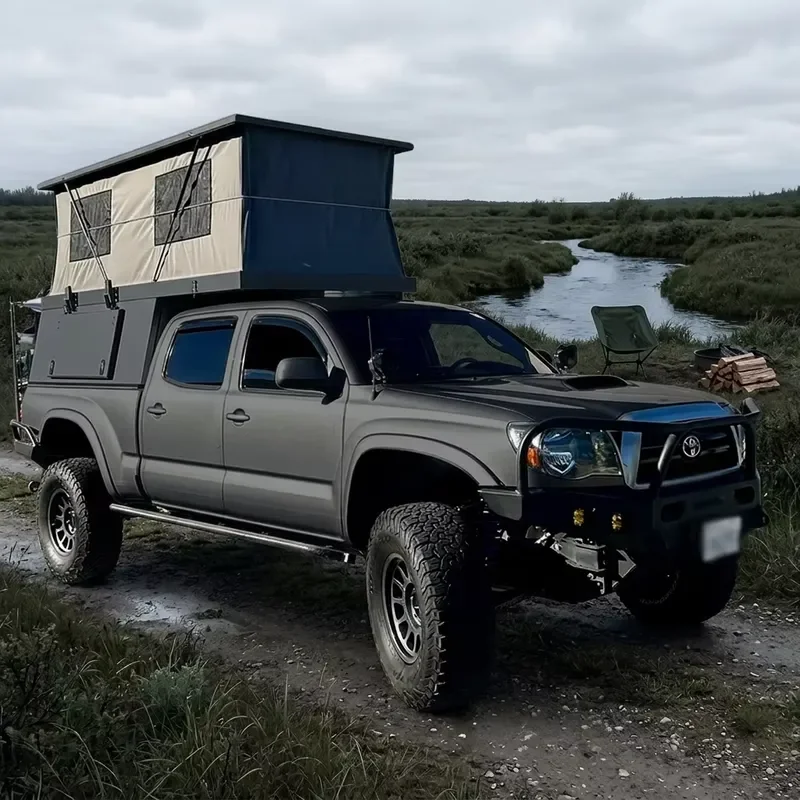 Outdoor Pop up Yurt Roof Top Tent Heavy Duty Truck Canopy Camping Tent for Ford Ranger