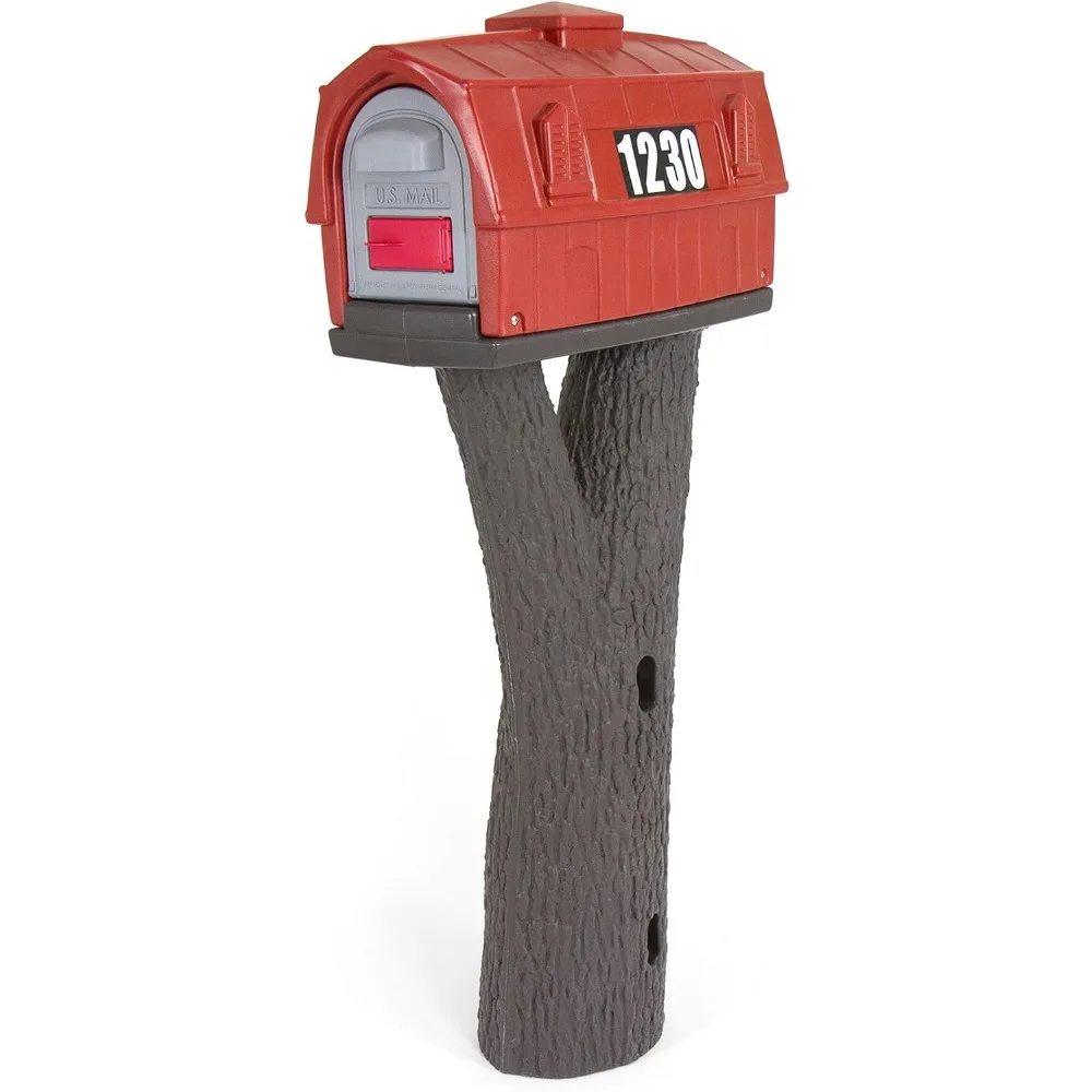 

Classic Plastic Residential Mailbox & Post Mount Combo Kit with 2 Access Doors