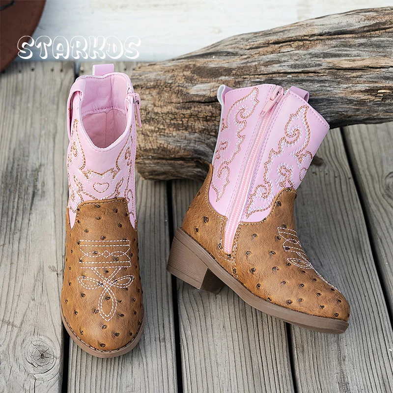 FOTO 2 - Розово-коричневые сапоги в