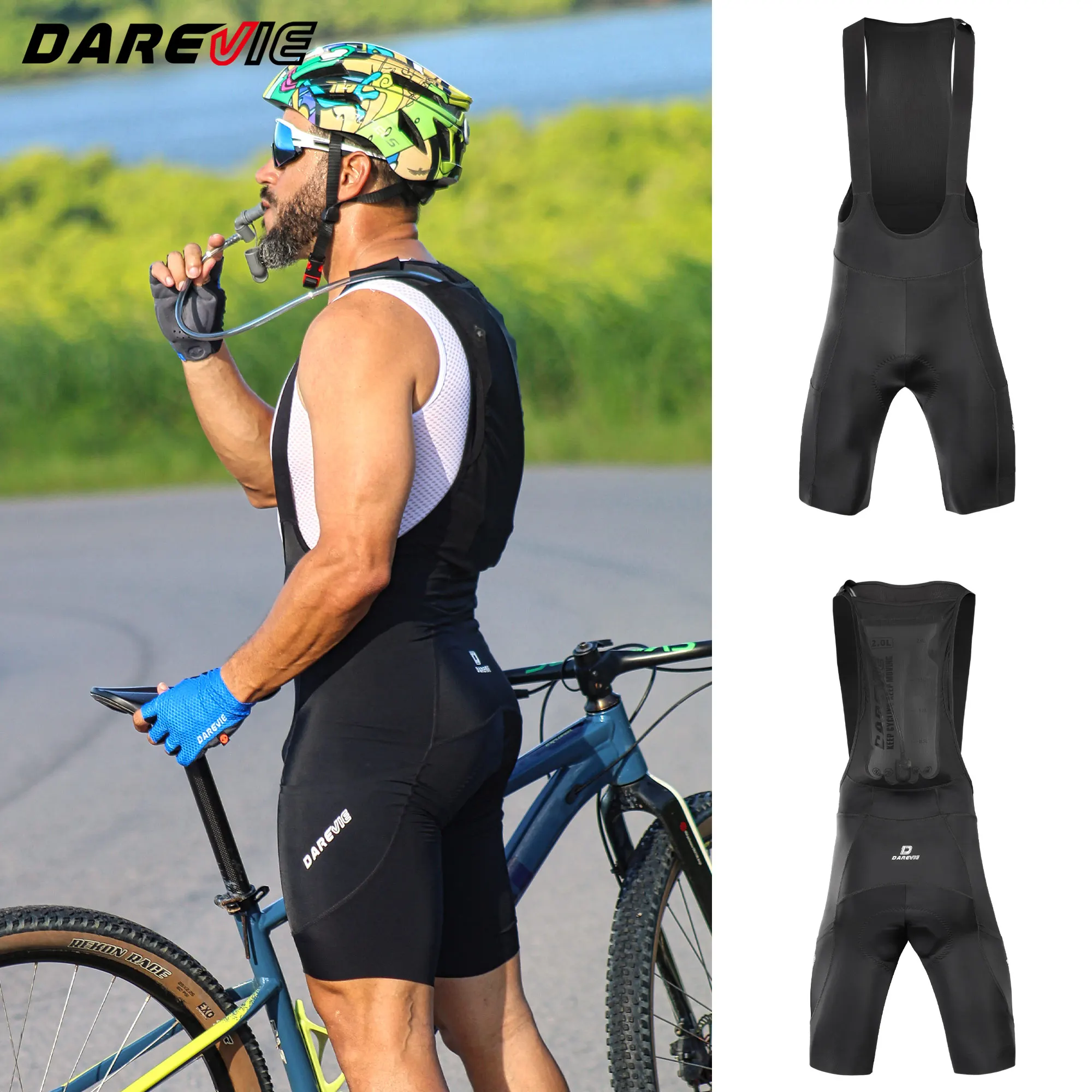 darevie-men-cycling-shorts-anti-slip-two-side-pockets-sponge-pad-bretelelle-men's-cycling-back-water-bag-men's-cycling-clothing