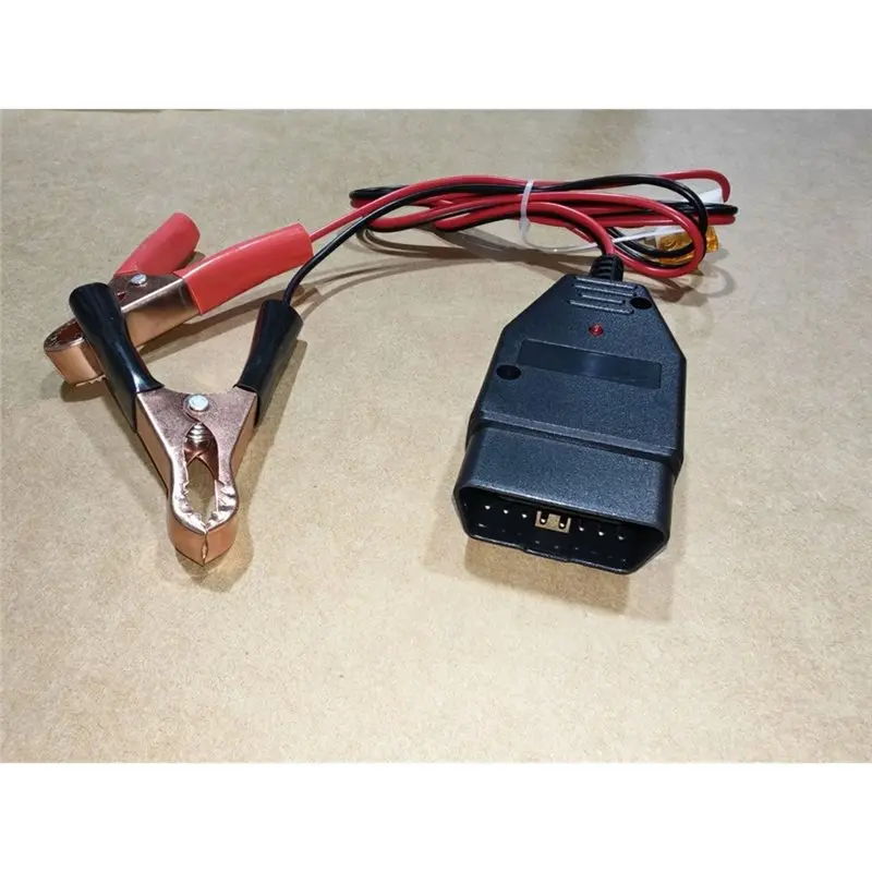 AT92-OBD2 Connector Adapter Tools For Car Battery Tester OBD 2 Power Supply Cable For Car Safety+Car Battery Clips