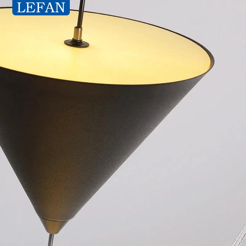 Modern Minimalist Designer LED Chandelier Art Hourglass  Reading Black White Bedside Living Room Bedroom Home Decoration Lightin