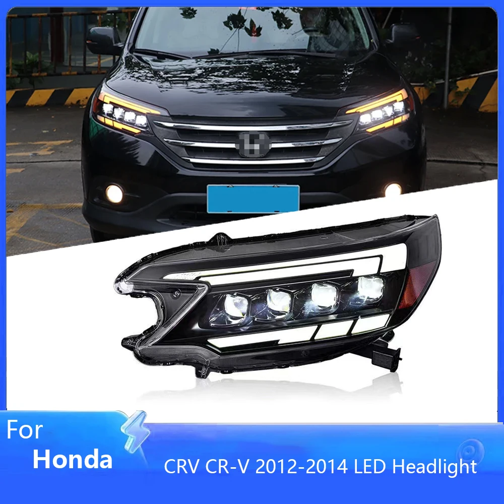 

Автомобильная фара OLANGDA для Honda CRV CR-V 2012-2014, обновленный проектор, 4 линзы, все светодиодные динамические сигнальные лампы, передняя лампа в сборе