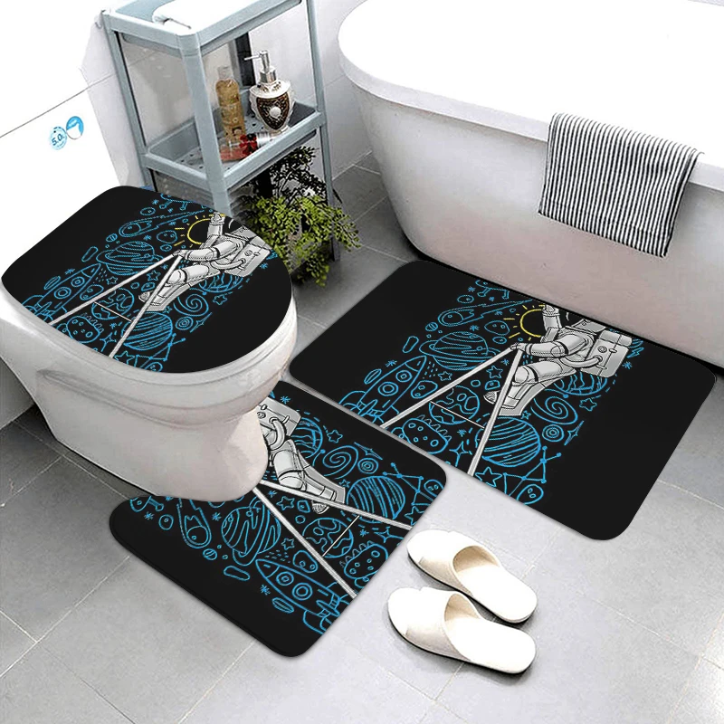 Bath Mat Bathroom Small Rug Shower Mat Decorative Absorbent Foot Mat Merry Christmas Kitchen Mat Bedroom mat Bathtub toilet rug