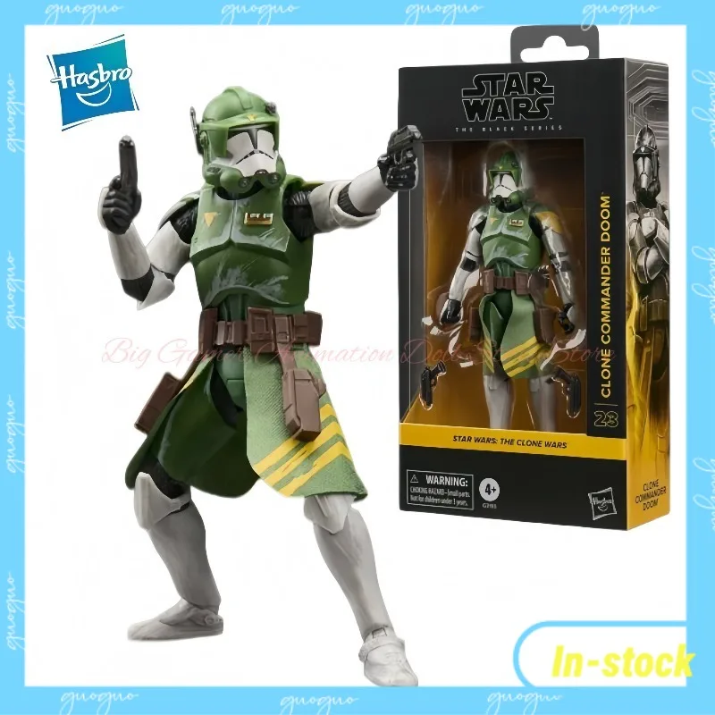 

【In-stock】Original Hasbro Star Wars The Black Series Clone Commander Doom (The Clone Wars) 6" Action Figure Collectible