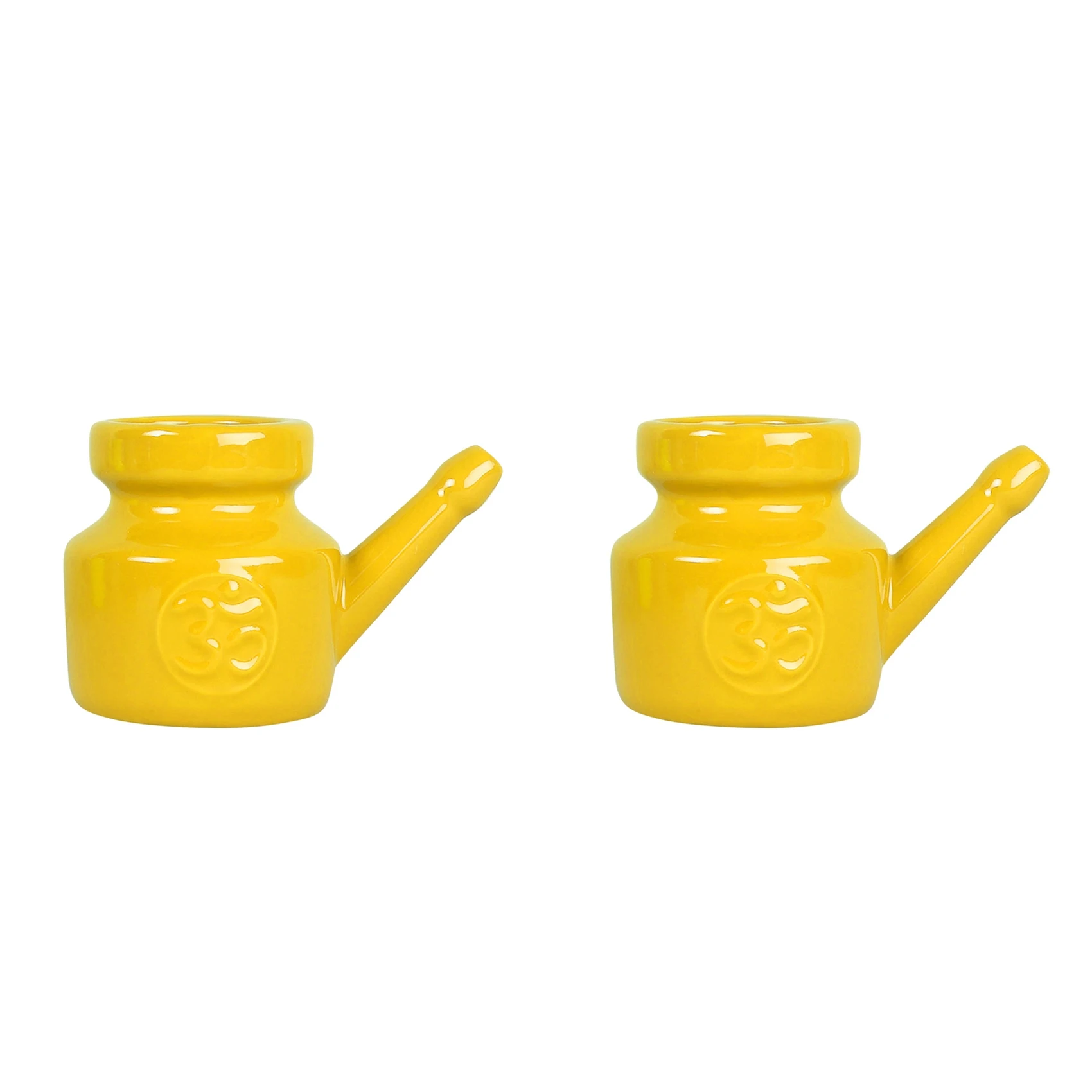 وعاء تنظيف الأنف من ABIT 2X 350 مل، وعاء صنبور متين مانع للتسرب لشطف الأنف وغسل الأنف للرجال والنساء، أصفر #5