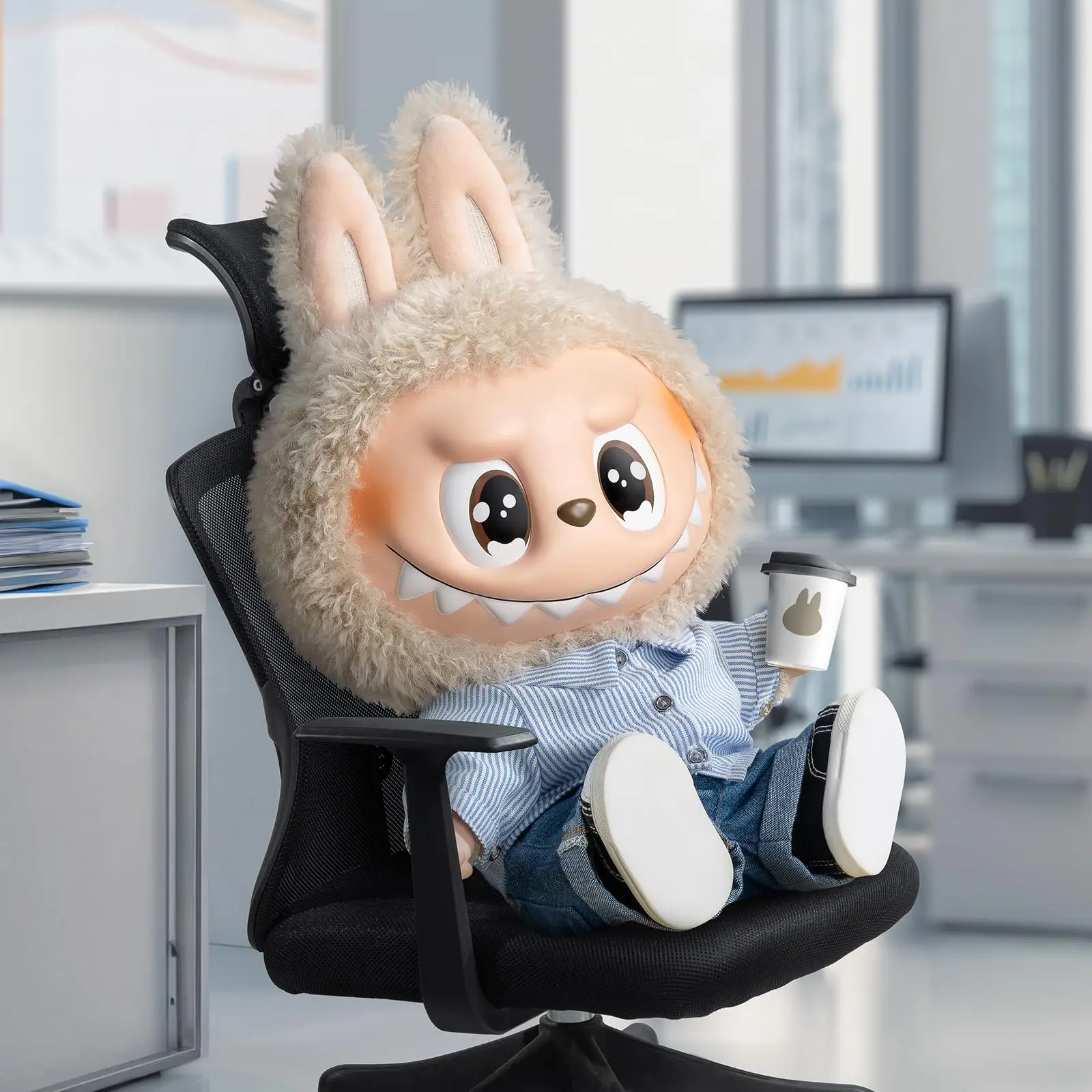 100% Authentieke POP MART THE MONSTERS- FLIP WITH ME 40cm Labubu Pop 1pc