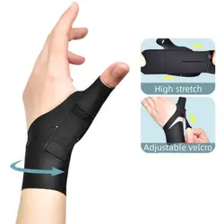 Wrist Thumb Support Brace Soft Elastic Thumb Compression Sleeve Protector Thumb Spica Splint Lightweight Wristband Gym Sports