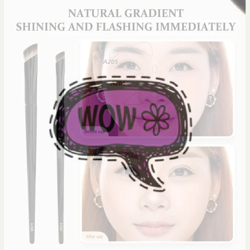 Professional Foundation Brush Triangular Brush Head Liquid Foundation Shadow Concealer Brush Women Face Base Makeup Beauty Tools