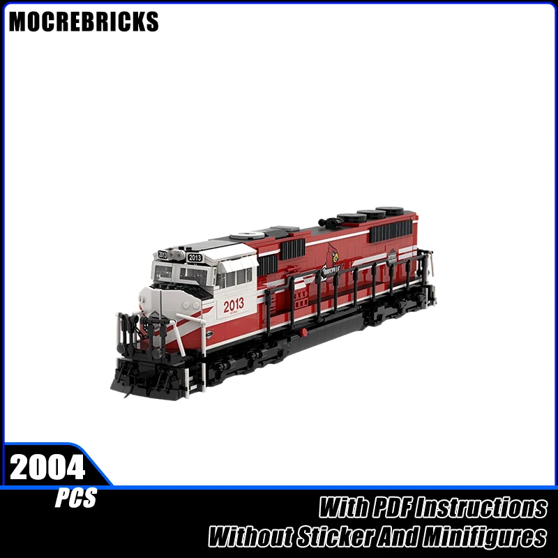 MOC Mauritania Railway SNIM SD70ACS Carriage Train Building Blocks Model Bricks Boy Toys Xmas Gift