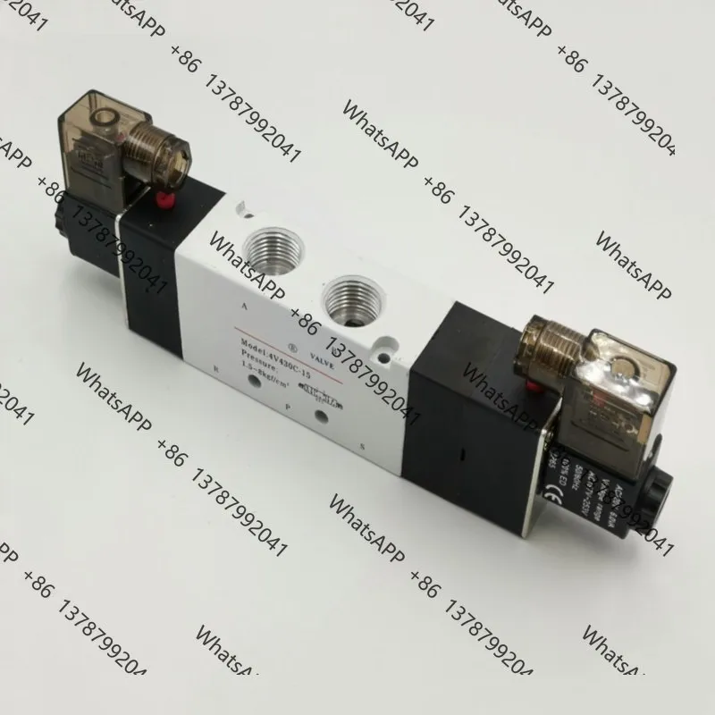 4V430C‑15 5/3 Position Dual Solenoid Pneumatic Valve 1/2