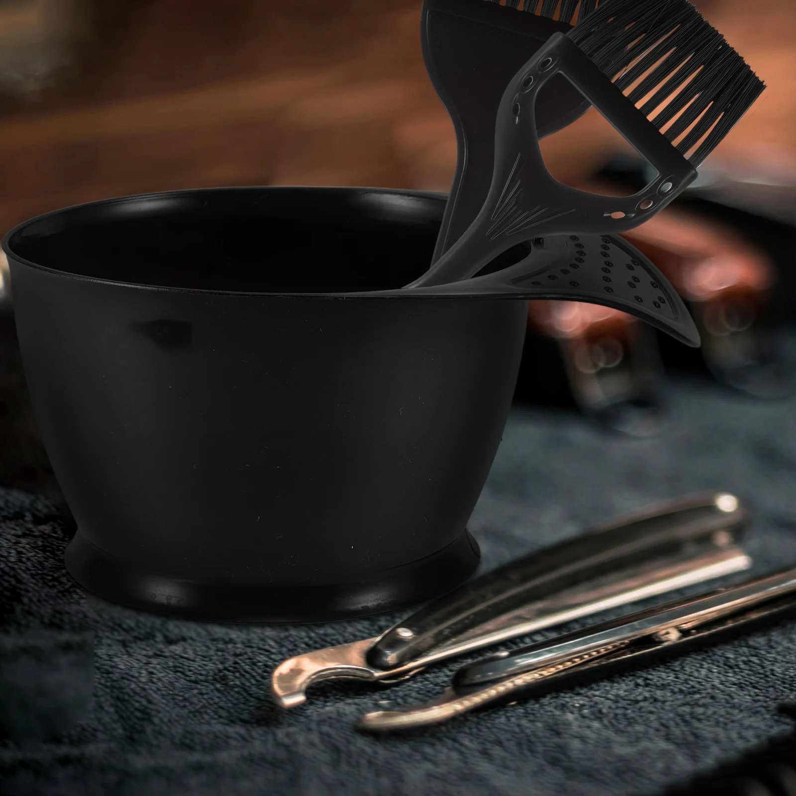 

Hair Dye Bowl Comb Set Plastic Tool for Coloring Salon Use Hair Color Brush Dyeing Kit Mixer Styling Accessories