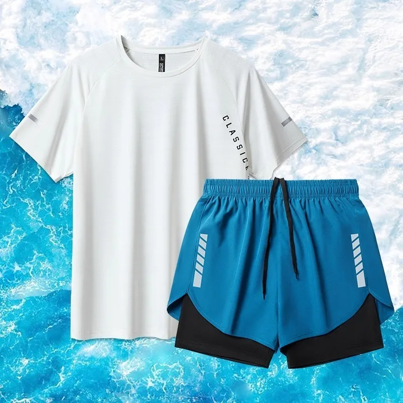 

Мужской купальный костюм, новые плавки с защитой от неприятных ситуаций для мальчиков, подростковое снаряжение для бега и плавания для мальчиков