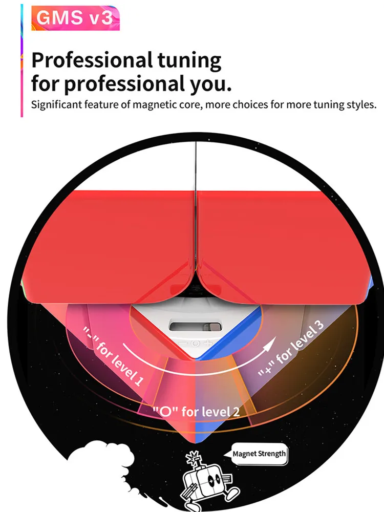 GAN 251 M Magnetic Speedcube gan251m air leap 2x2 explorer Speed Cube Profesjonalna magiczna kostka Puzzle Zabawki dla dzieci