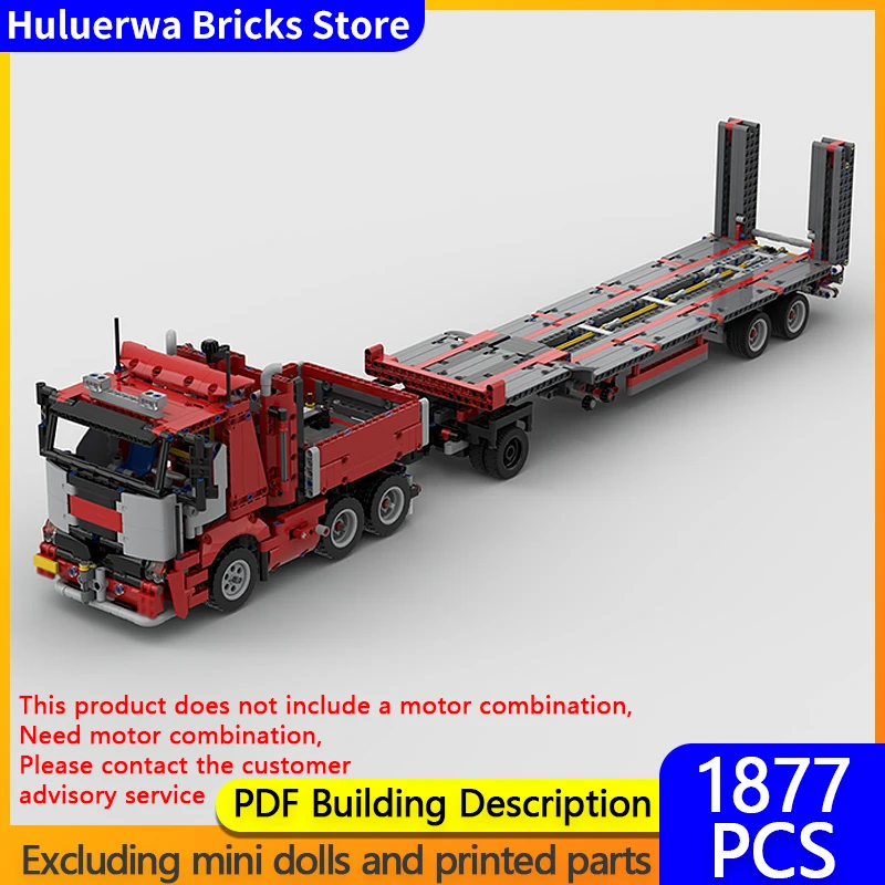 

City Car Model MOC Building Bricks Heavy-Duty Transport Truck Modular Technology Gifts Holiday Assemble Children Toys Suit