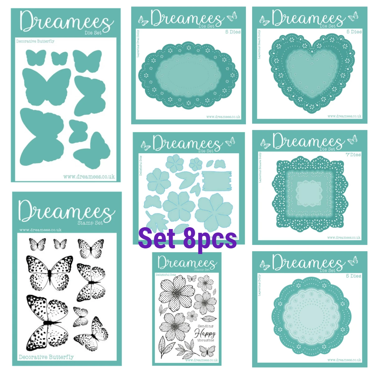 Charming Daisies Festive Frames Die Set Pretty Poinsettia Clear Stamps Layering Doily Metal Cutting Dies DIY Scrapbook Template image 3