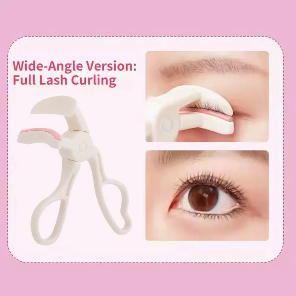 Wide-Angle Eyelash Curler Long Styling Natural Curled to Easy Enlarge Harm Lashes Application No Eyes Tool Eyelids X1H6