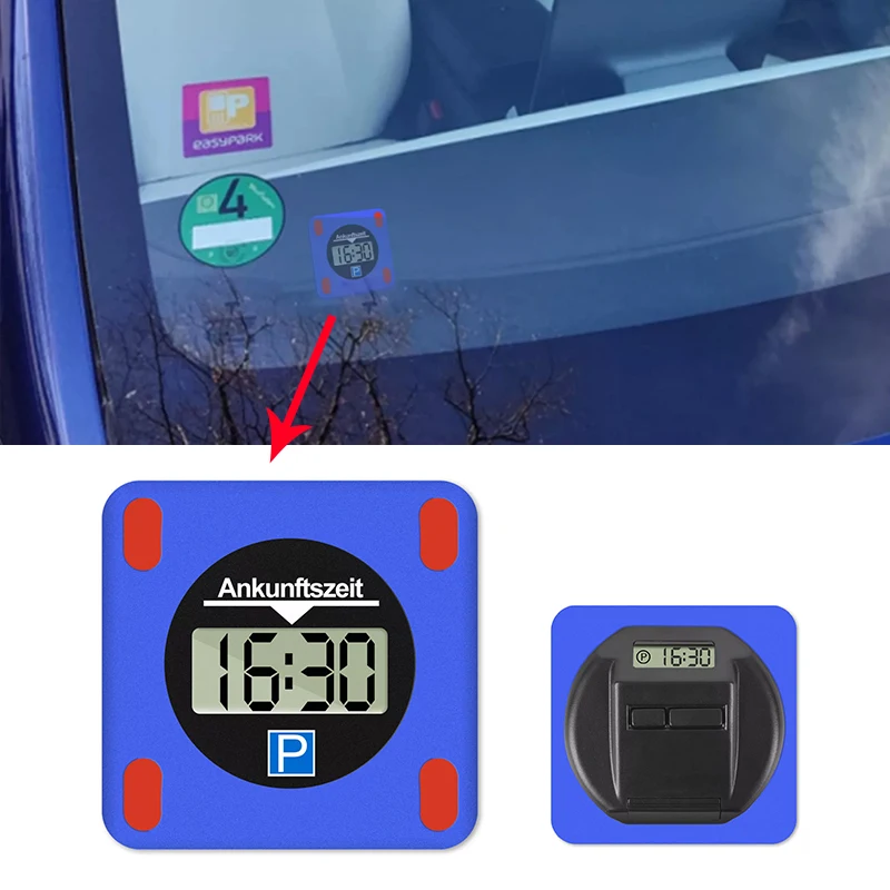 Professional LCD Dual Screen Parking Timer Customized Automobile Parking Time Recorder Digital Display Parking Clock