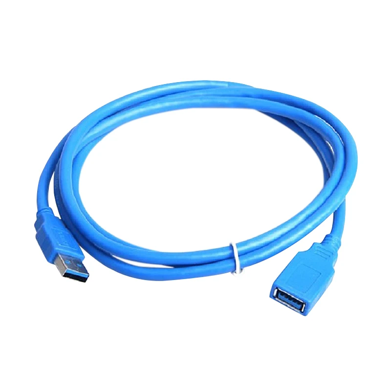 1m / 1.5m/3m USB 3.0 الذكور إلى الإناث تمديد كابل كبل شحن الهاتف المحمول شاحن كابل بيانات كابل التوصيل الأزرق