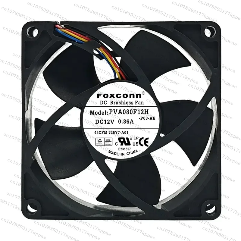 1PCS for FOXCONN Original PVA080F12H 12V 0.36A 8020 8CM 725Y7-A00 Cooling Fan