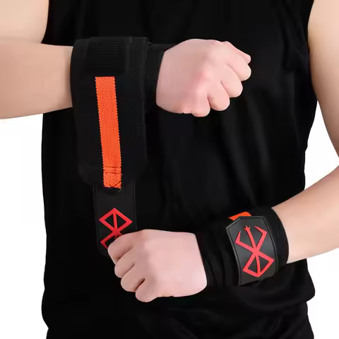 Anime Berserk Gym Wrist Wraps for Weightlifting,Weight Lifting Wrist Wraps with Thumb Loop