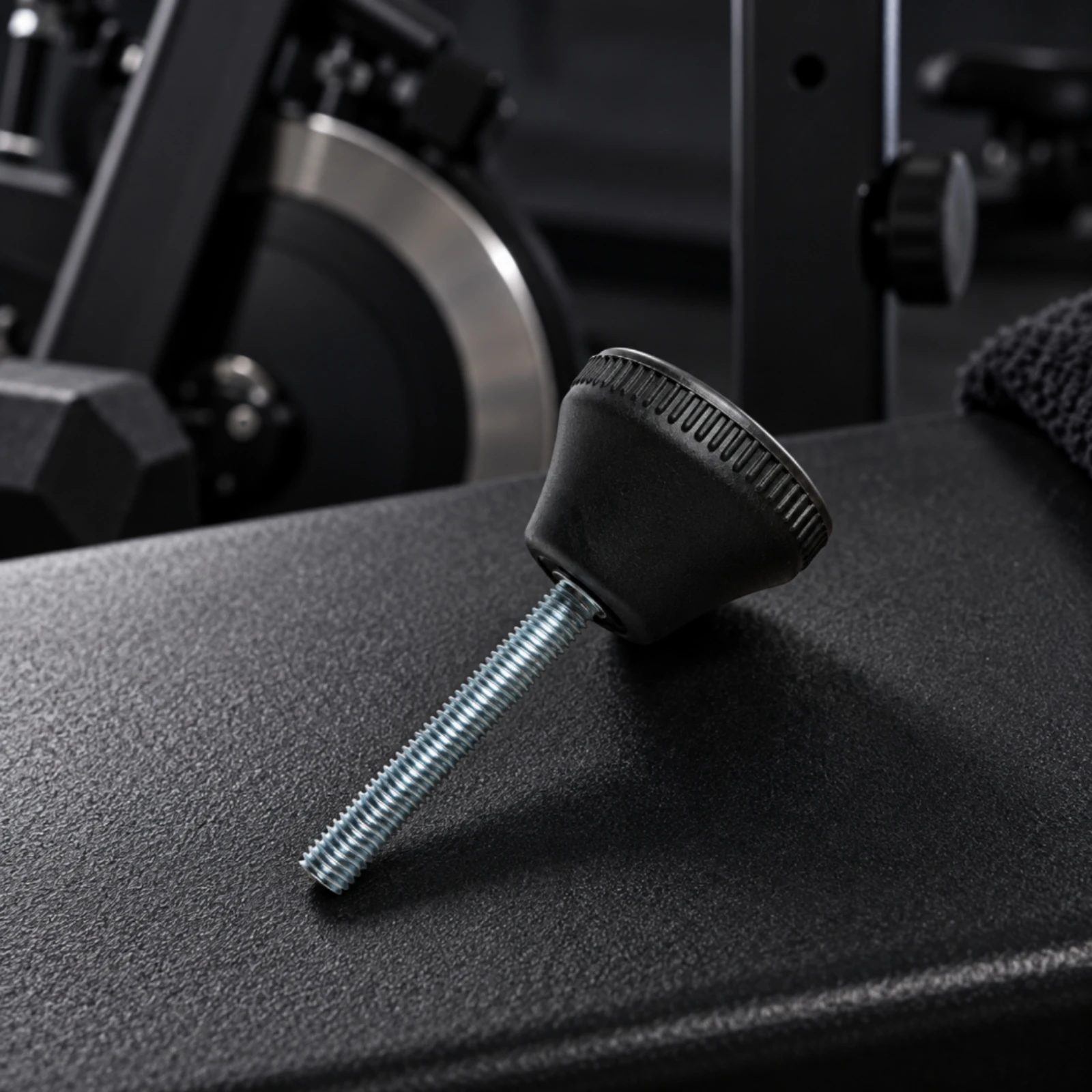 Exercise Bike Brake Adjustment Rod with Threaded Metal Shaft Easy to Turn Stationary Bike Replacement Resistance Knob