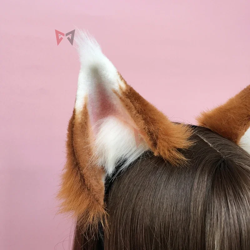 Nowe anime „spice and Wolf” cosplay Wolf Fox Ears Hair Hoop Tail Set Ręcznie robione akcesoria do kostiumów roboczych Wykonane na zamówienie