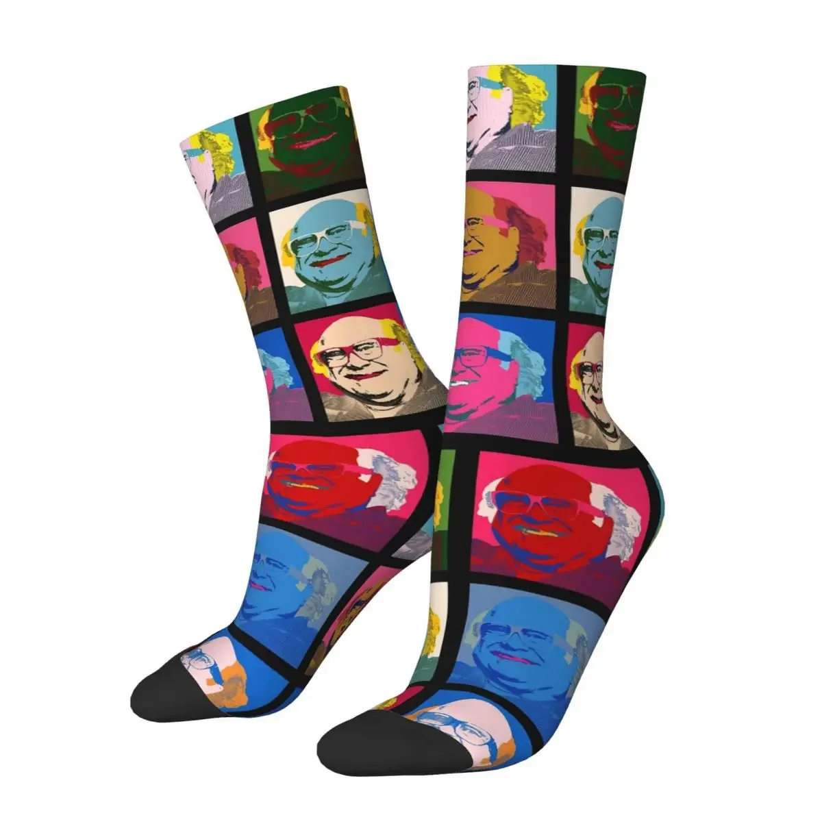 

Danny DeVito Pop Art Socks Harajuku High Quality Stockings All Season Long Socks Accessories for Man's Woman's Birthday Present