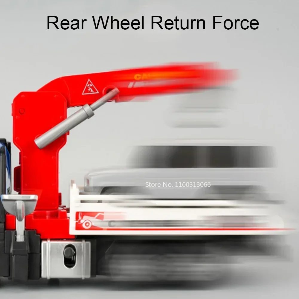 مقياس 1:32 لرفع ضغط الهواء لمركبات الإنقاذ نماذج سيارات مصنوعة من خليط معدني 2 أبواب مفتوحة عجلة التراجع رافعة للأطفال هدايا عيد الميلاد