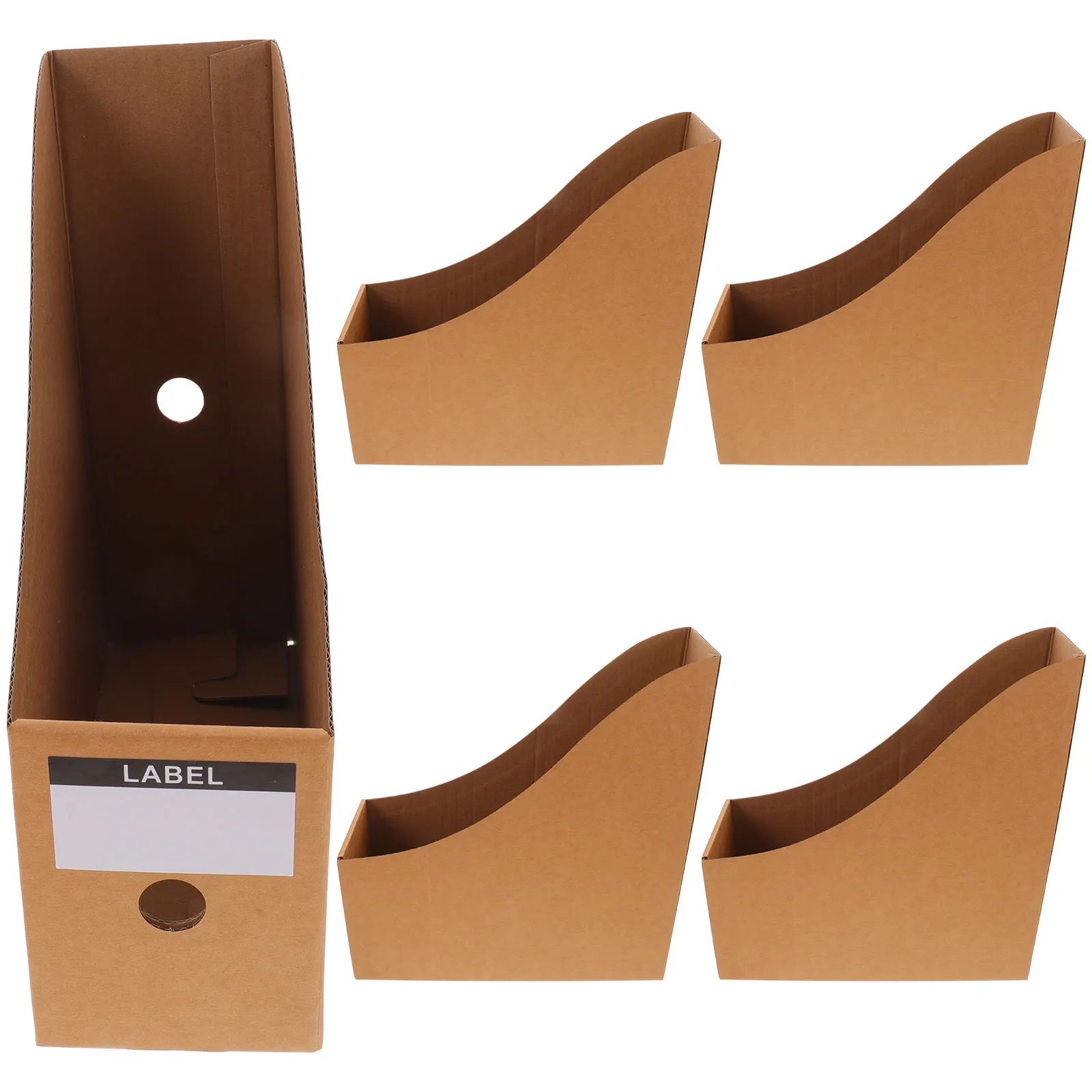 

5Pcs File Document Storage Rack Desktop Organizer Office Document Holder Bookshelf File Organizer for Desktop Magazine Holder