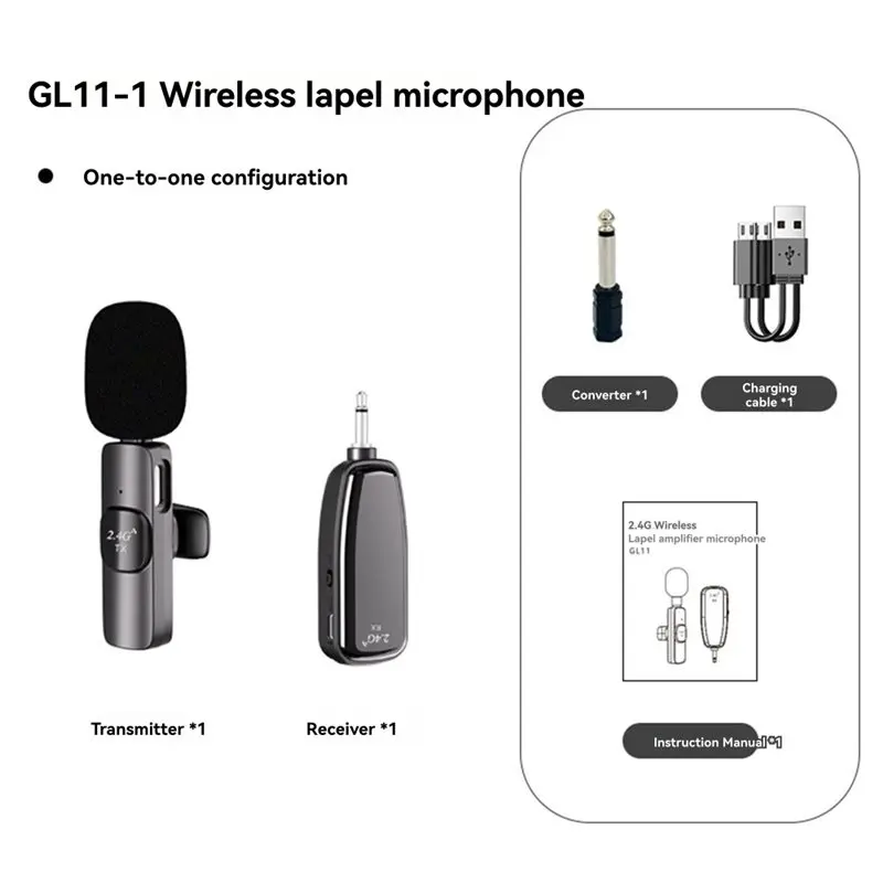 

Новый 2,4G 1–1 беспроводной микрофон с зажимом для громкоговорителя, гид для обучения Little Bee, универсальный мини-микрофон с клипсой