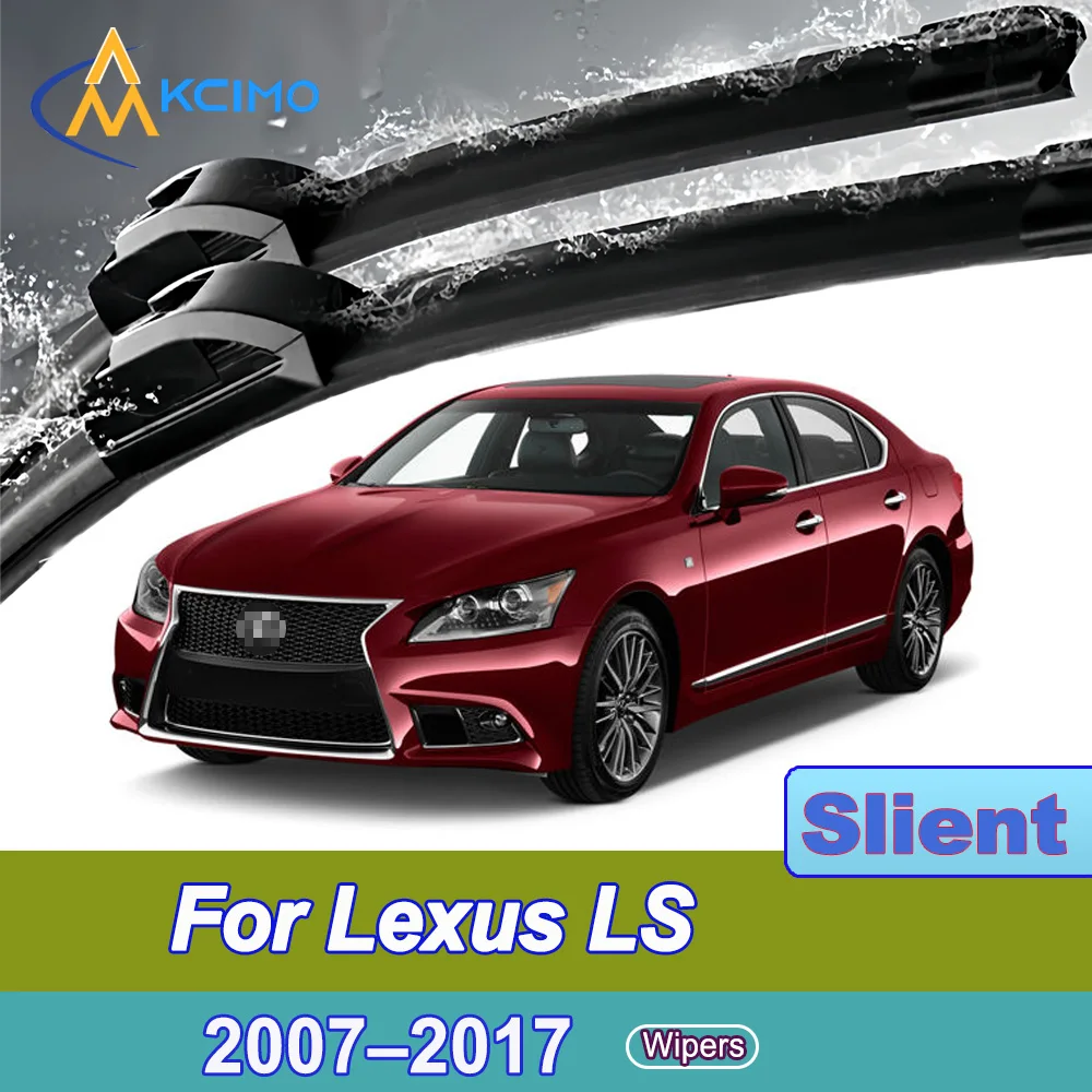 

For Lexus LS XF40 2007-2017 Front Windshield Wiper Blades 2pcs Slient Rain Windscreen Window Accessories