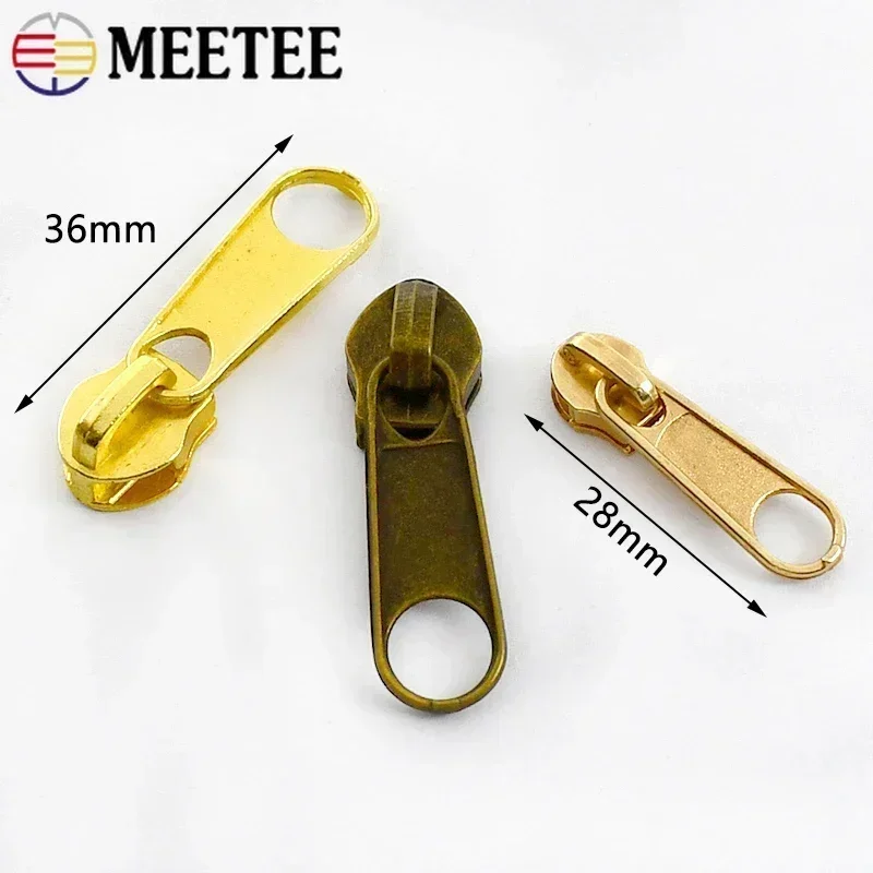 10-50Pcs 3# 5# Nylon Zipper Slider Plastic Zippers Pulls Handbag Clothes Zip Heads Replacement Zips Repair Kit Sewing Accessory