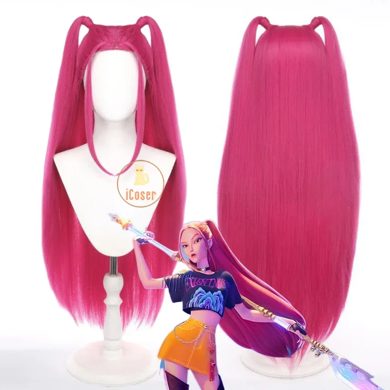 KPop 데몬 헌터스 미라 코스프레 의상 가발 퍼플 베어 파자마 스웨트셔츠 헤드웨어 헌트릭스 할로윈 파티 여성 소녀용