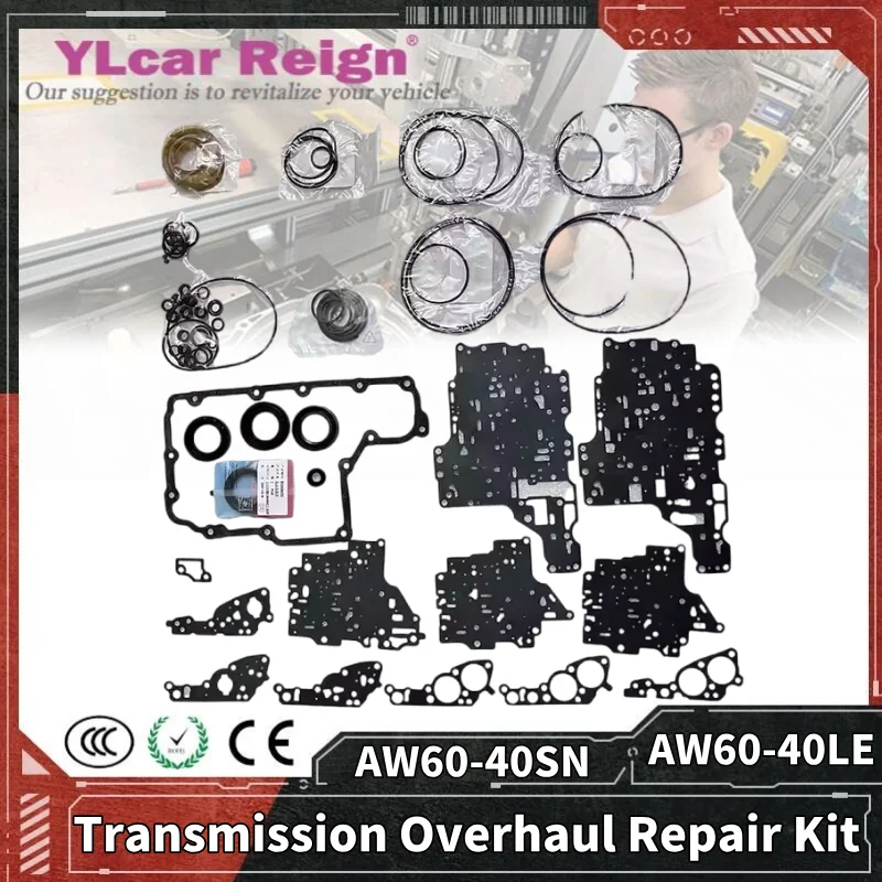 AW60-40LE/42LE/AF13 AW60-40SN/AF17 Auto Transmission Overhaul Rebuild Repair Kit Seals Gasket Fit O-rings For CHRYSLER Sail Opel