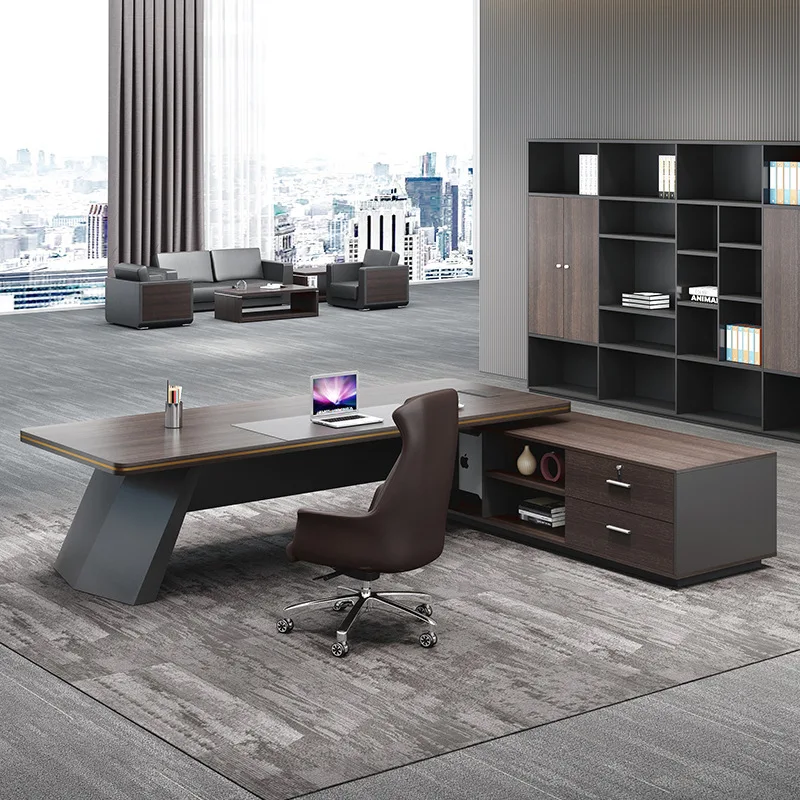 Atmospheric General Office Desk Vintage Manager Large Minimalist Office Desk Saving Space Office Furniture Meja Kantor XYOD
