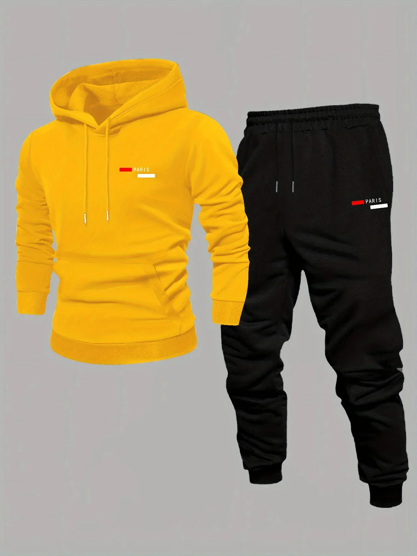 Ensemble sweat-shirt à capuche pour homme, collection automne-hiver, style décontracté, streetwear américain tendance, veste im view 5